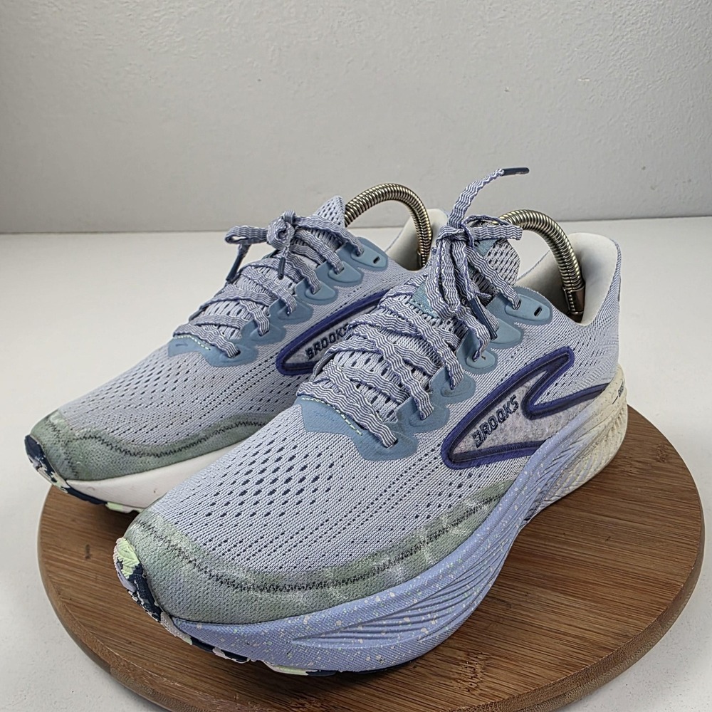 Brooks Ghost 17 Shoes Mens Size 8.5 Blue Mesh Running Sneakers 1104421D412 - Picture 2 of 16